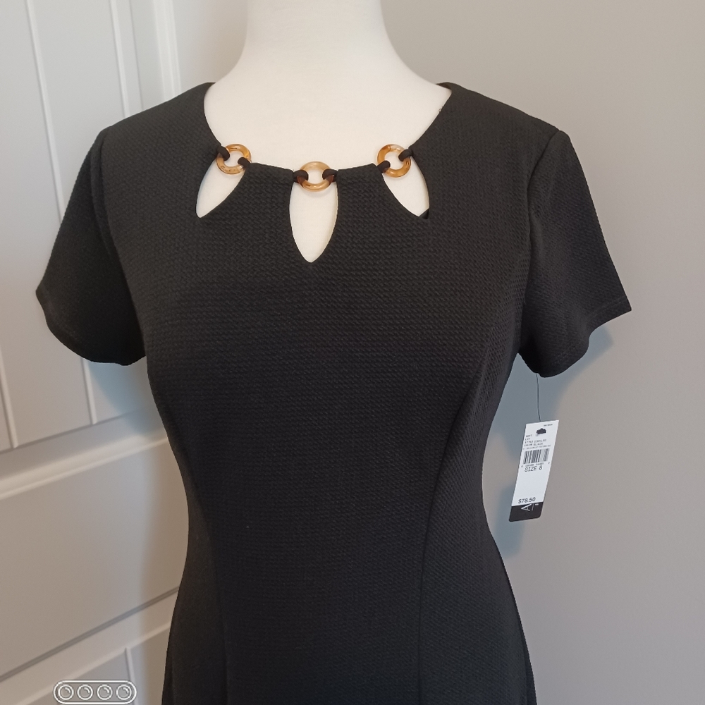 NWT AGB DRESS SZ 8 BLACK - Picture 3 of 9